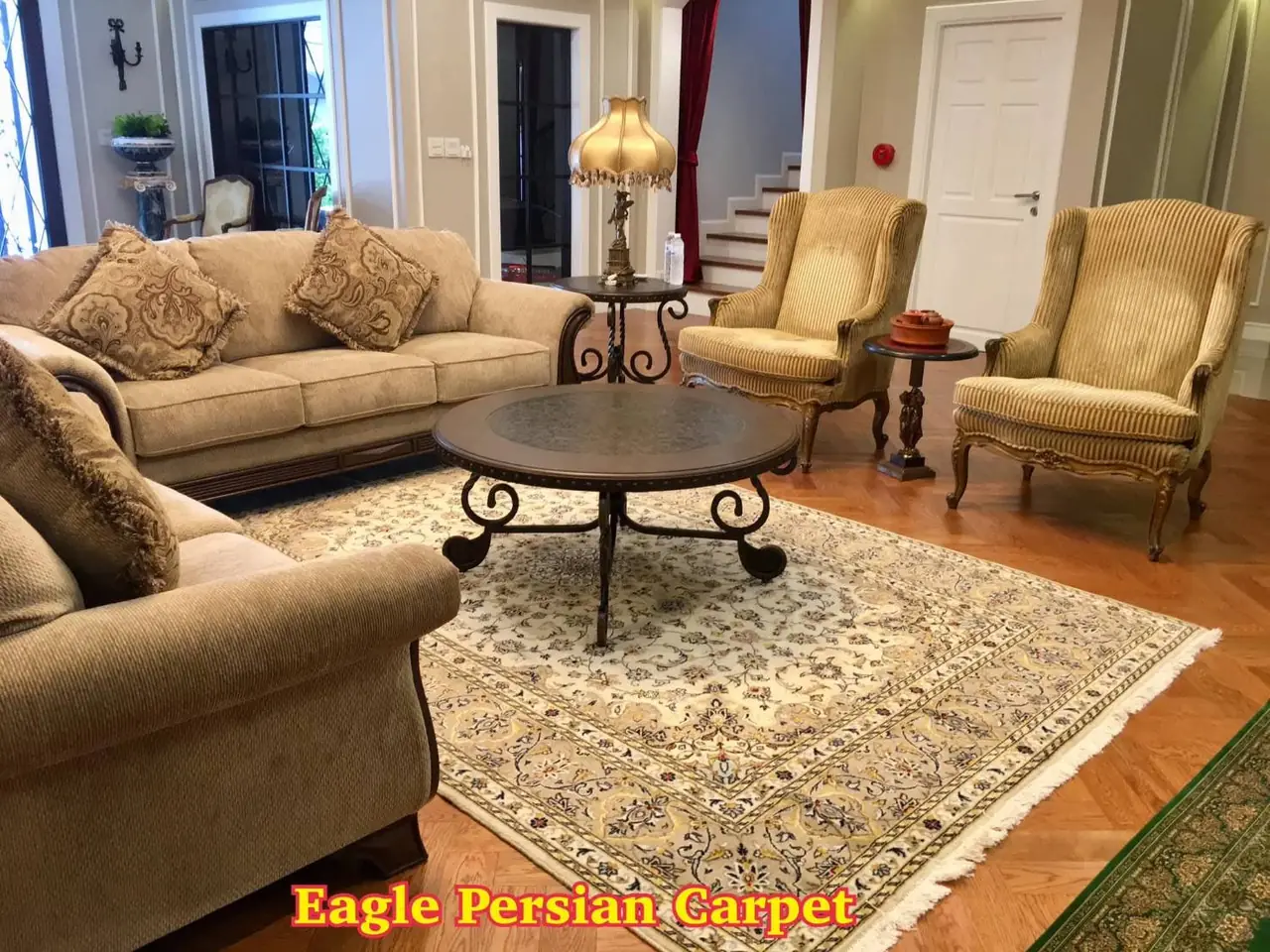 พรมเปอร์เซีย ในบ้านลูกค้า Eagle Persian Carpet